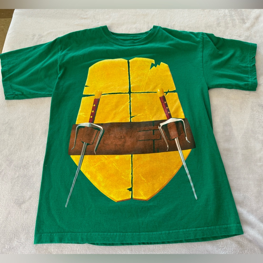 Teenage Mutant Ninja Turtles nickelodeon 2016 Shirt Youth M (10-12)  Green Shell